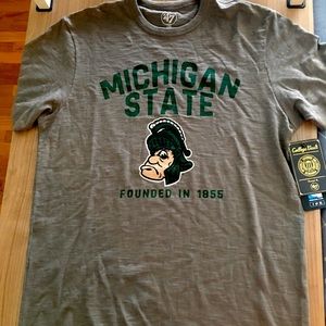NWT vintage Michigan State t-shirt size M 47 brand